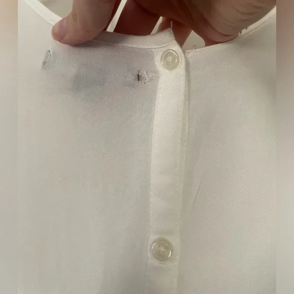 Retro AEO White Panel Sleeveless Button Blouse - Picture 5 of 5